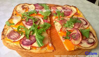 Н55p Пирог тонкий открытый "Пламенный" (Flammkuchen)