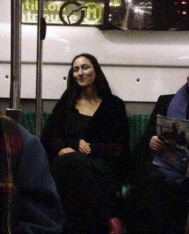 1-4В лондонском метро - живая картина да Винчи.