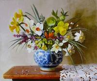 Snezhana Slavova Narcisi 46x55