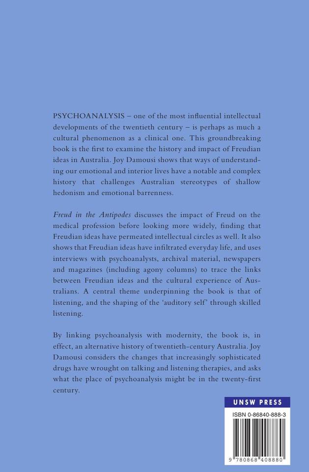 Freud in the Antipodes A Cultural History of Psychoanalysis in Australia by Joy Damousi (z-lib.org) 386