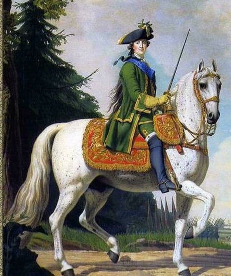 7Виргилиус Эриксен. Екатерина II в мужском платье.