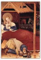 8Рождественский сюжет от вестфальского художника Конрада фон Зоста (1370-1422)