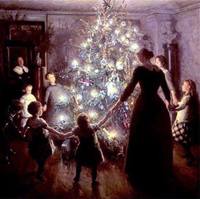 9Одной из самых волшебных работ датского художника Вигго Юхансена часто называют картину Счастливое Рождество