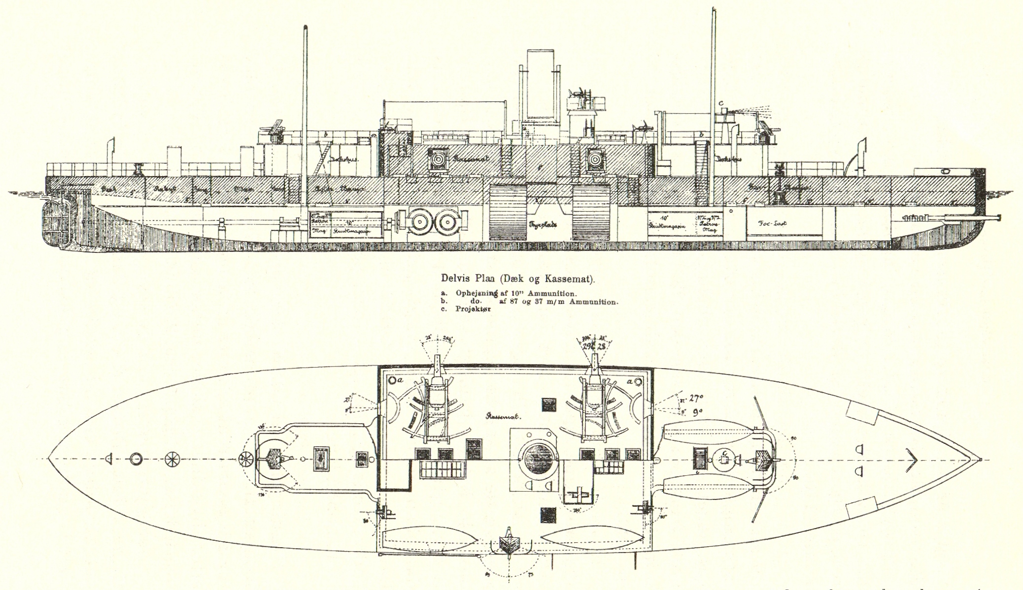 Danish Ironclad Odin (1872) Plan (1)