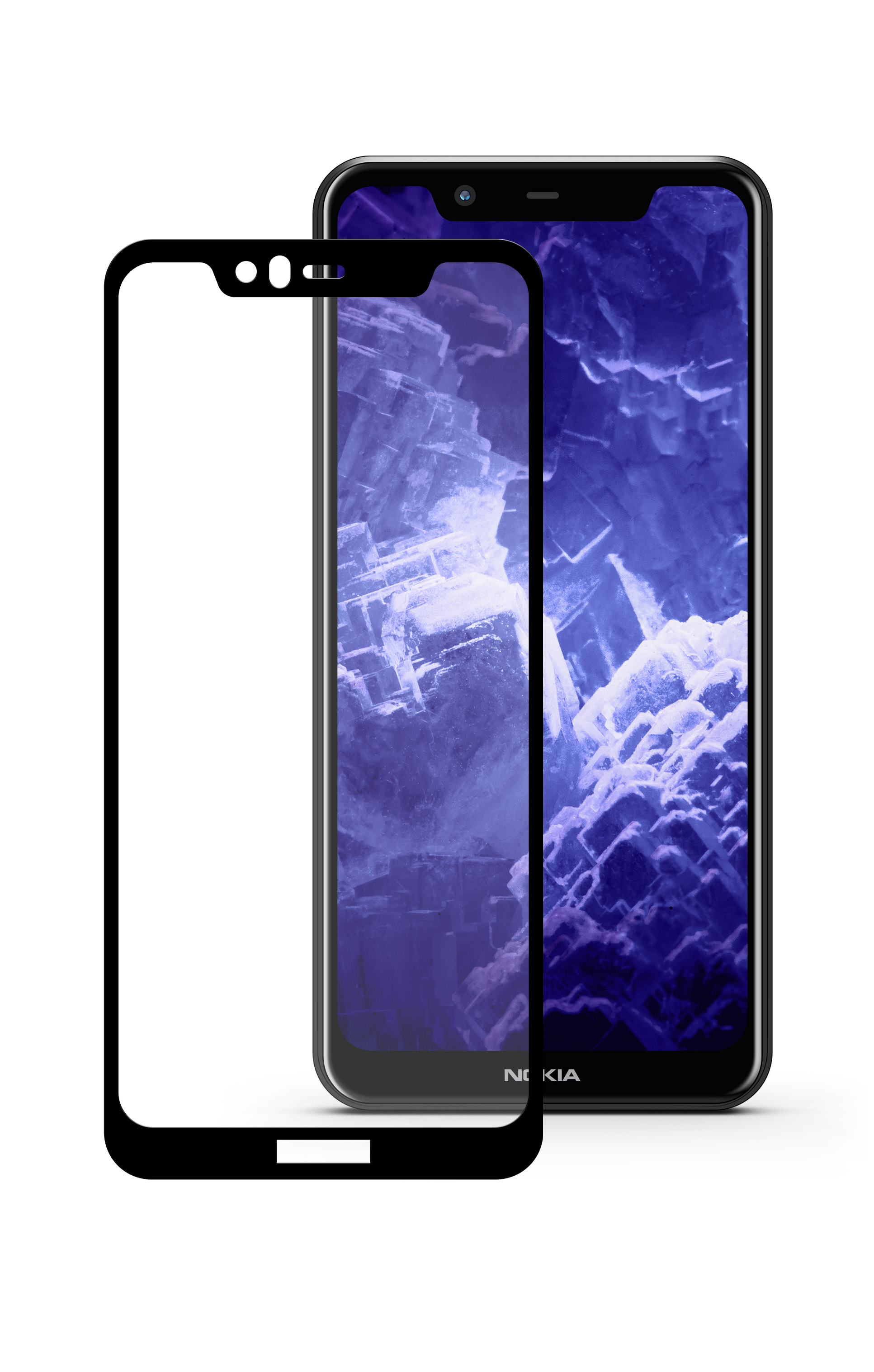 4232-249. Защитное стекло Mobius для Nokia 5.1 Plus 3D Full Cover (Black) (1)