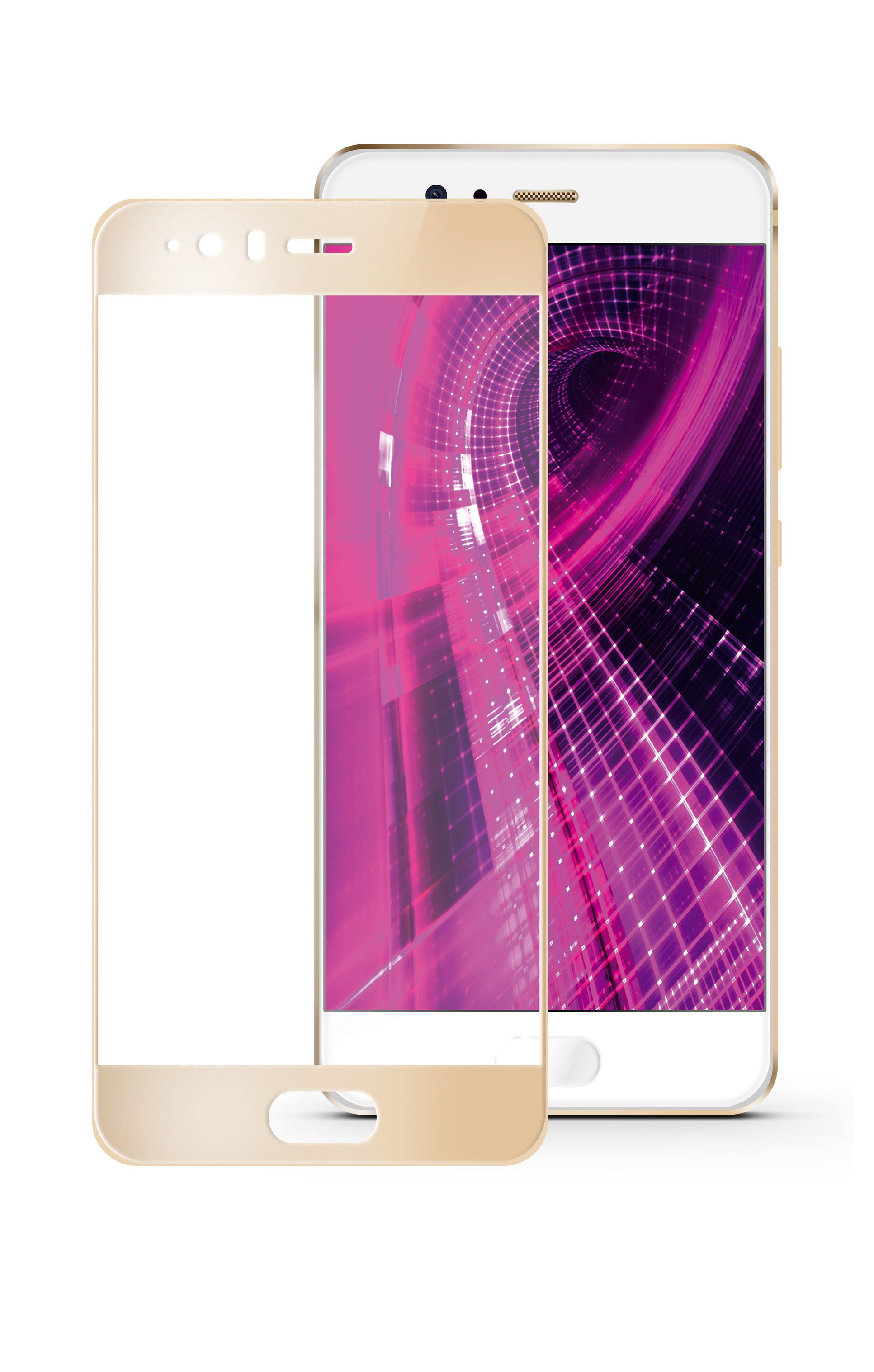 4232-026. Защитное стекло Mobius для Huawei Honor P10 3D Full Cover (Gold) (1)