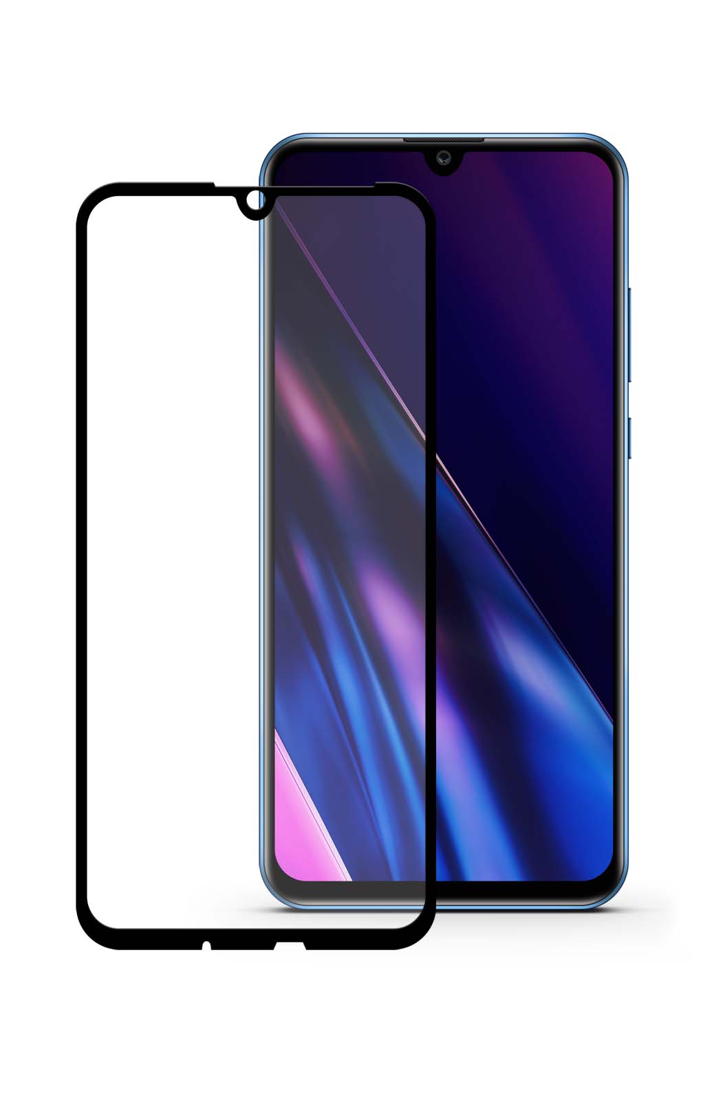 4232-455. Защитное стекло Mobius для Huawei Honor 20E 3D Full Cover (Black) -1