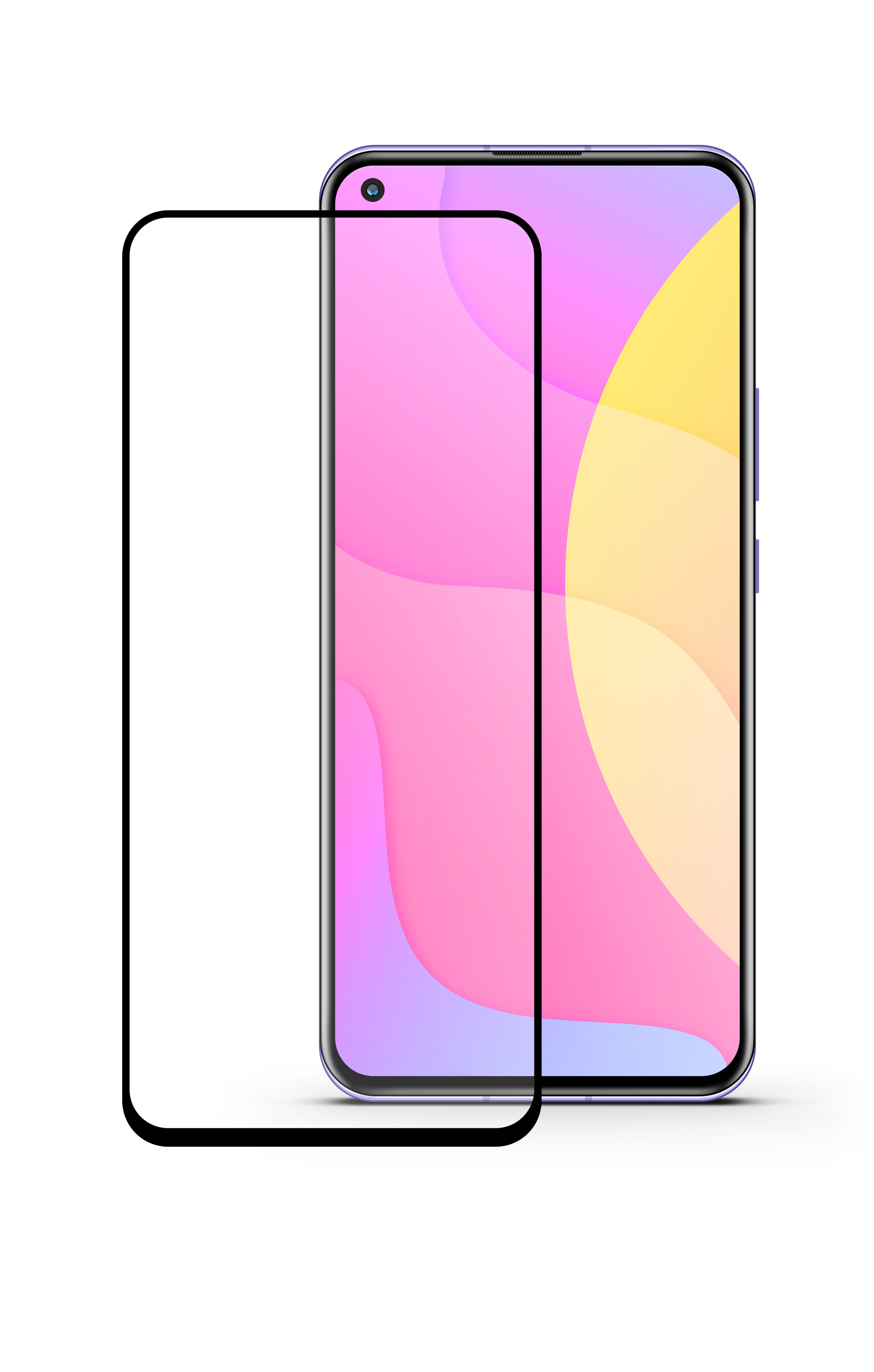 4232-388. Защитное стекло Mobius для Huawei Honor 30 3D Full Cover (Black) (1)