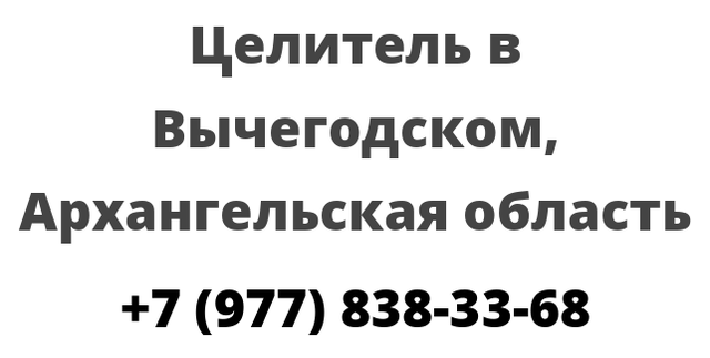 Целитель в Вычегодском, Архангельская область