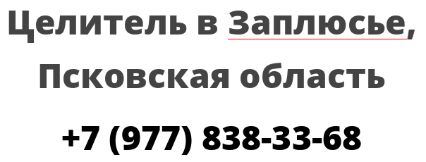 Целитель в Заплюсье, Псковская область