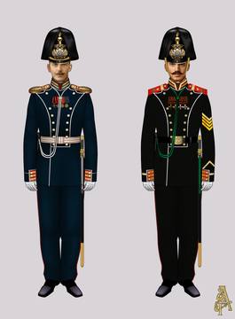 Парадная форма Лейб-Гвардии Егерского полка (рис. 3, 4)