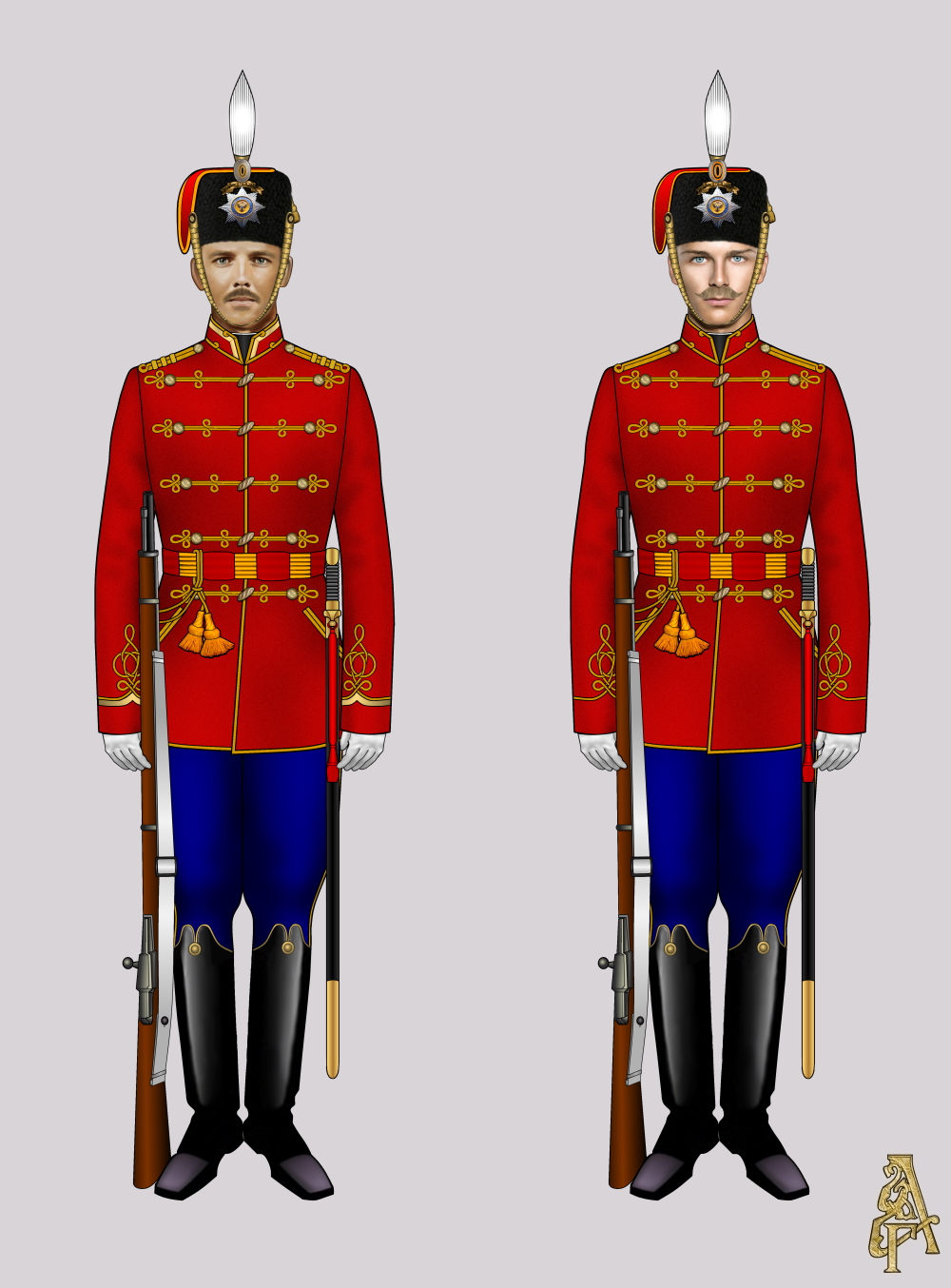 Парадная форма Лейб-гвардии Гусарского полка (рис. 5, 6)