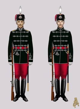 Парадная форма Лейб-гвардии Гродненского гусарского полка (рис. 5, 6)