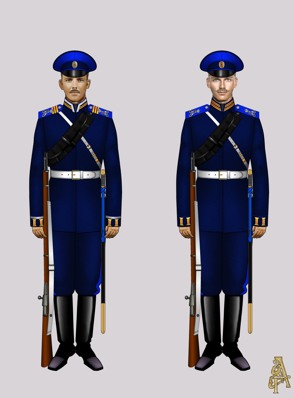 Служебная форма Лейб-Гвардии Атаманского полка (рис. 5, 6)