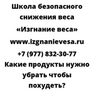 Какие продукты нужно убрать чтобы похудеть