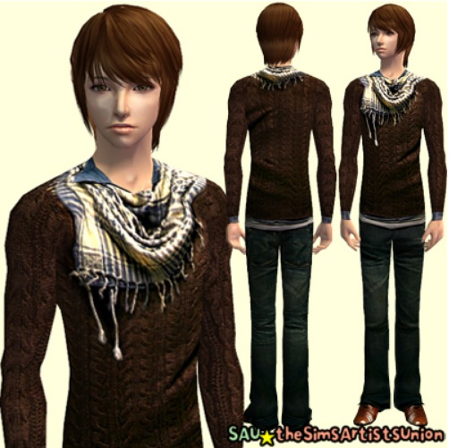 MYOS brown+knitwear