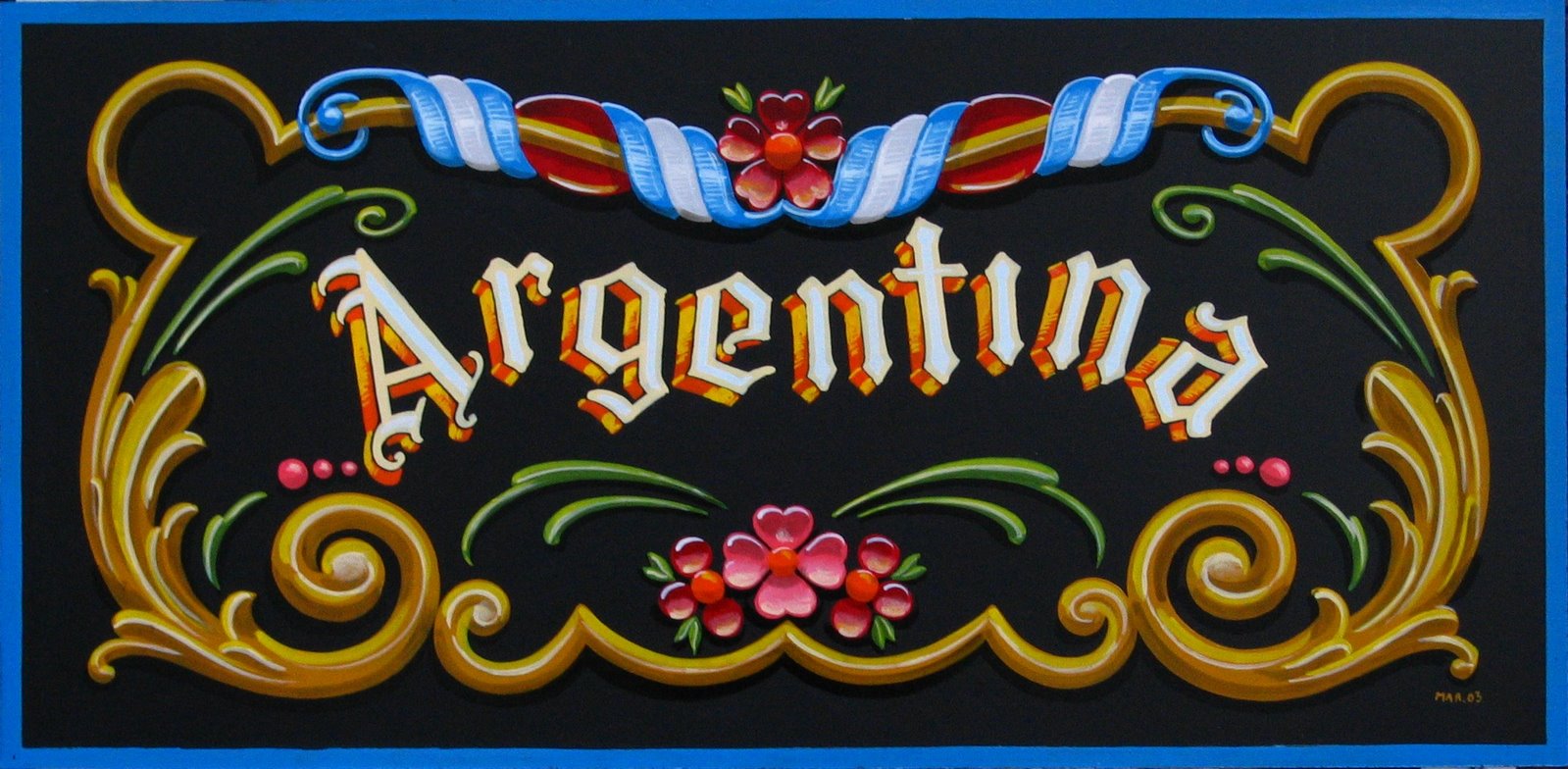 Надпись аргентина
