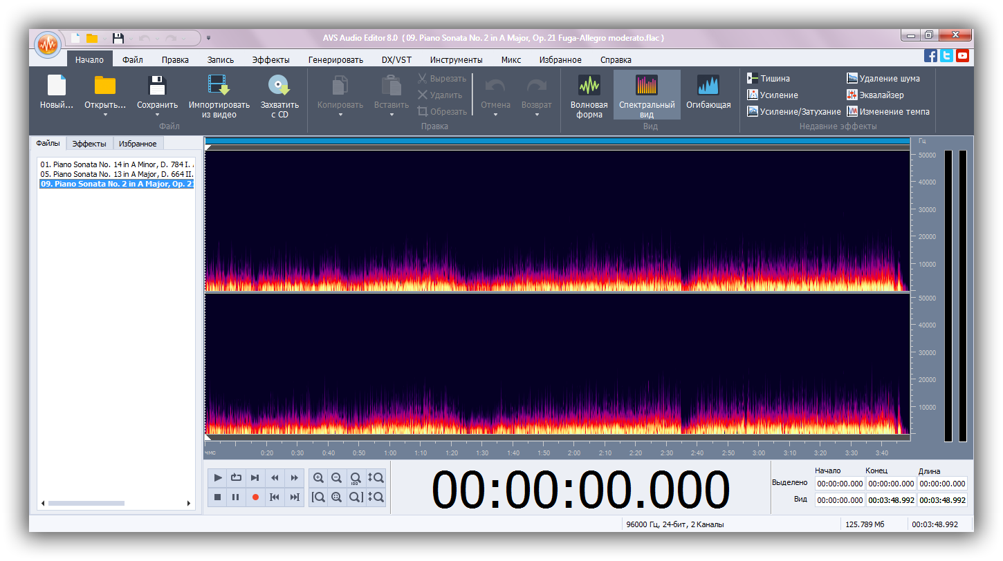 Звуковые редакторы. AVS Audio Editor.