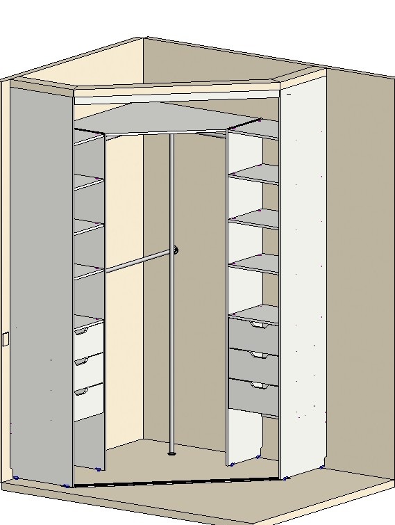 Угловой шкаф конструкция