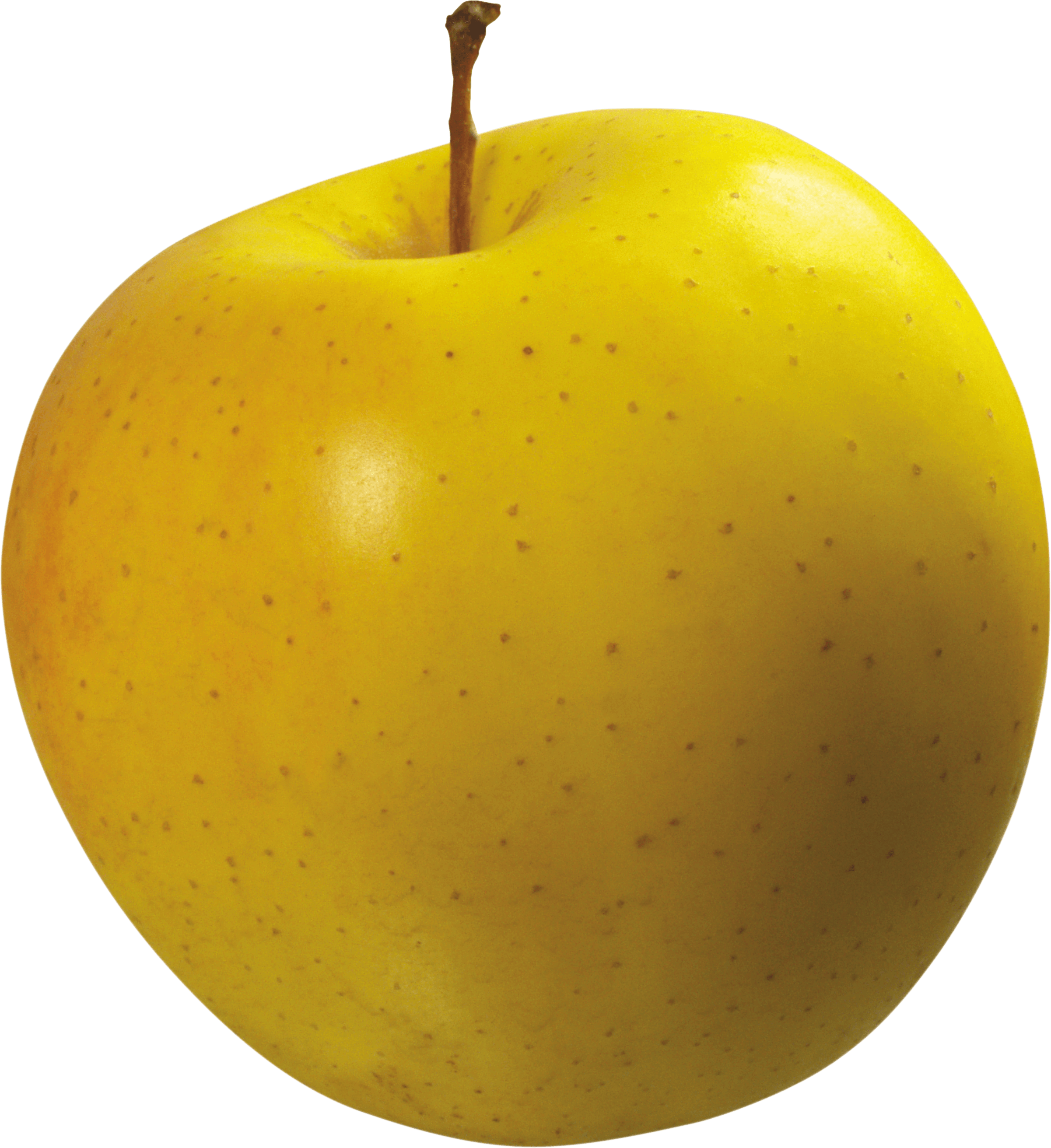 желтое яблоко