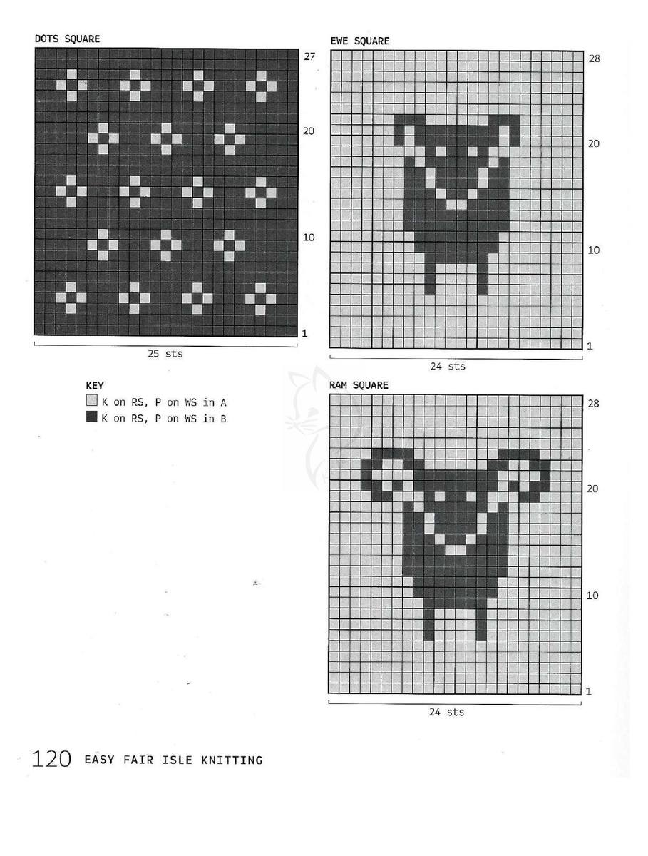 Схема спицами свитер с орнаментом овечки