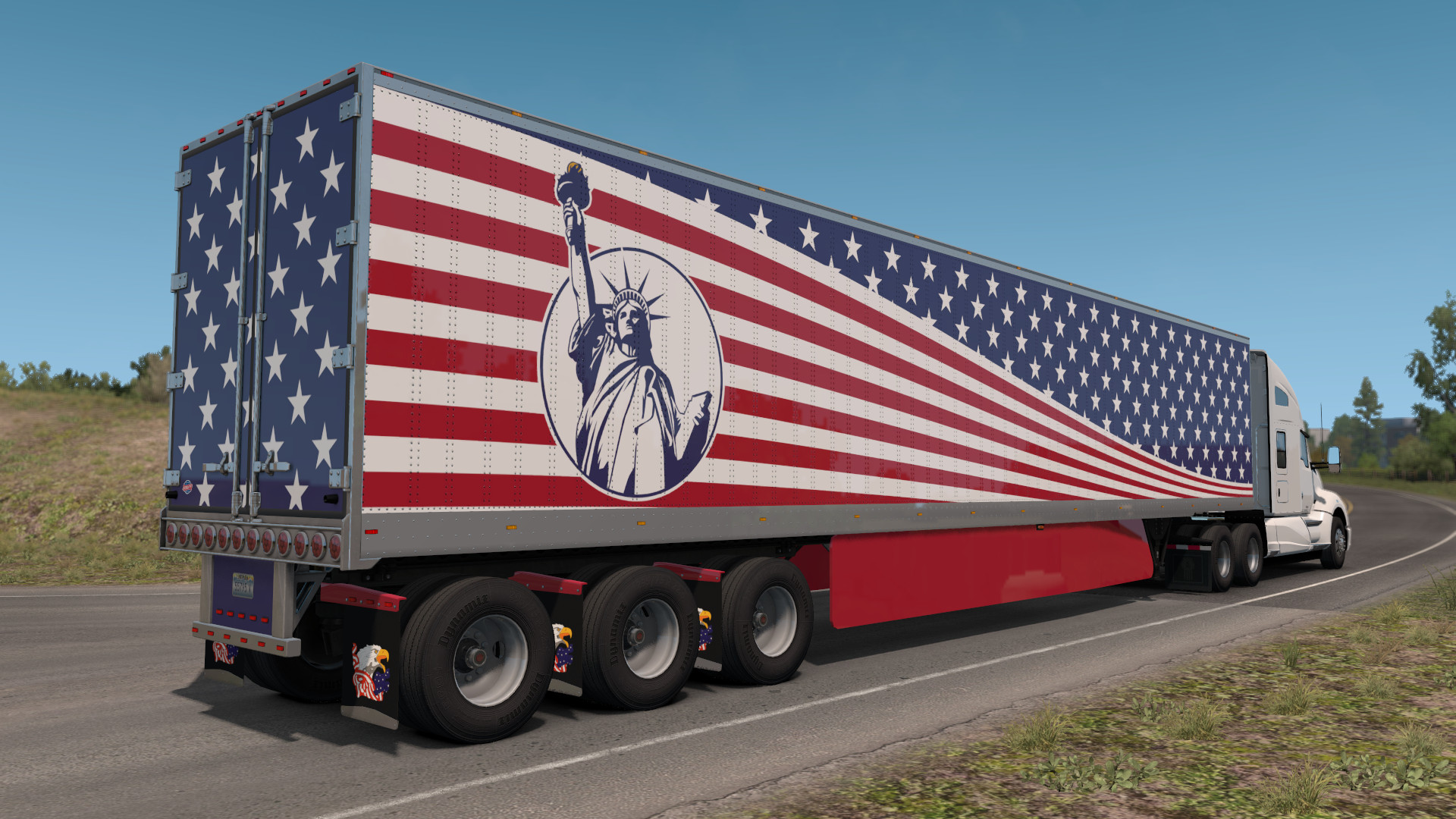 Add trailer. Американский полуприцеп ATS. ETS 2 Custom Trailer. American Truck Simulator прицепы. 53 Trailer.