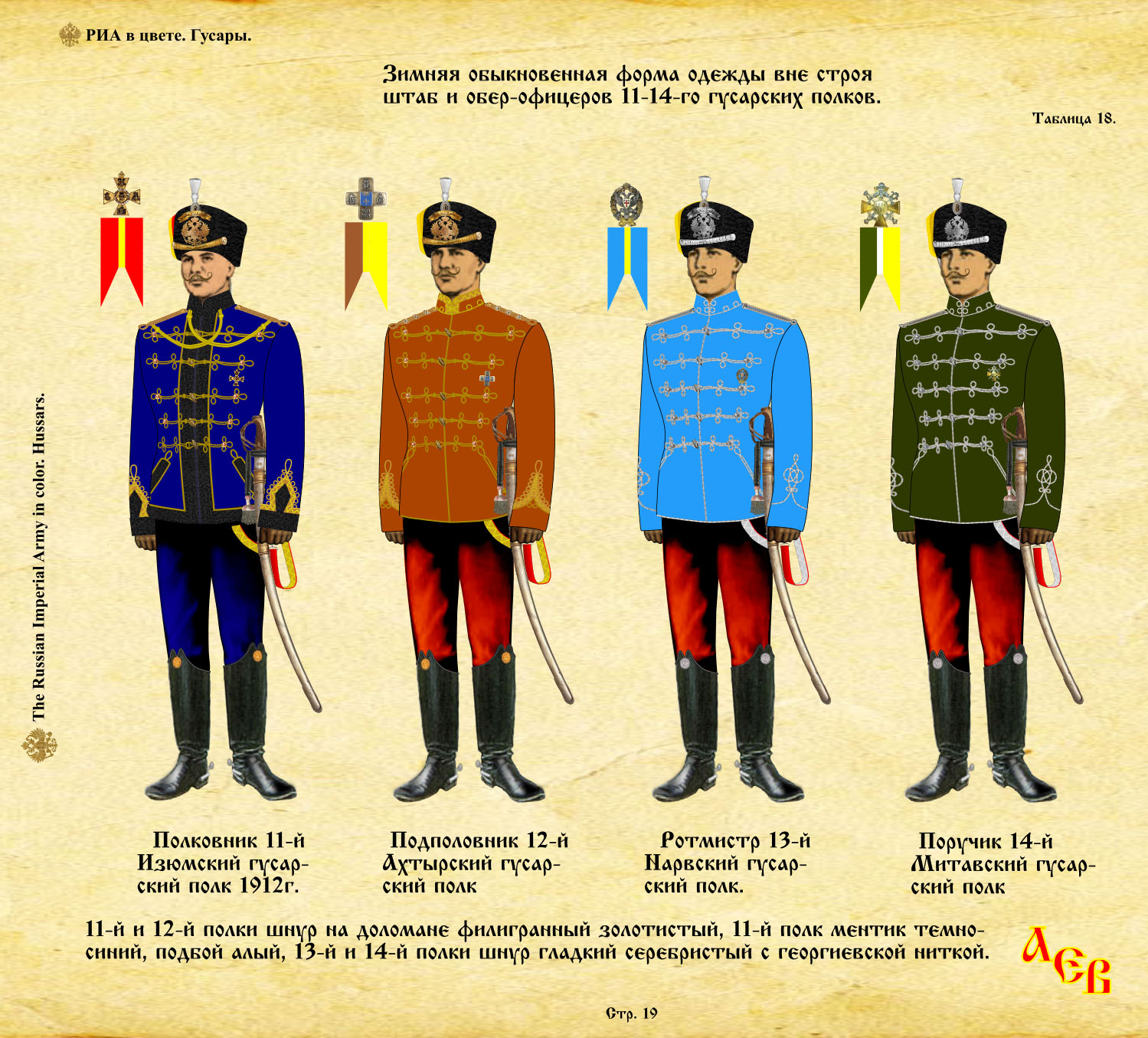 список полков императорской армии