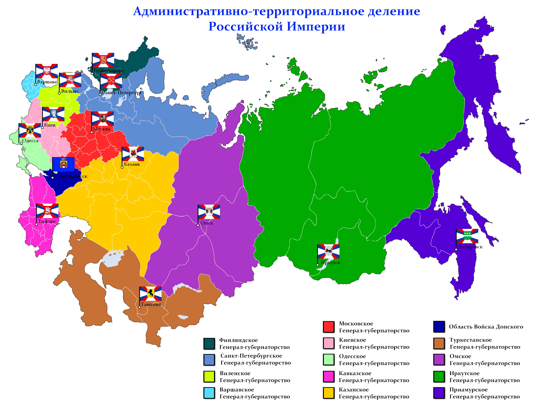 Карта россии 1900 года с губерниями